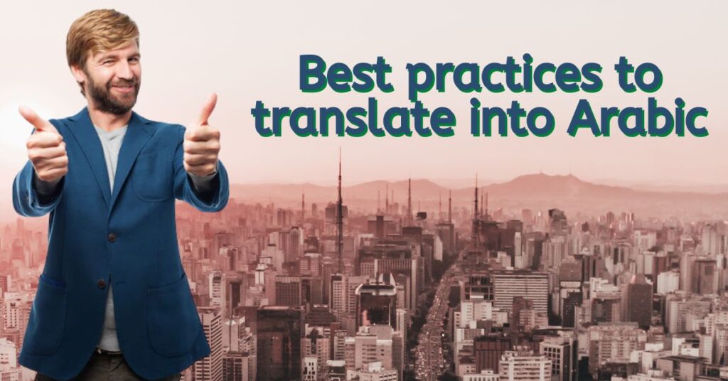 Best practices to translate into Arabic