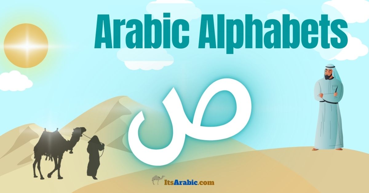 Arabic Alphabets: The letter ص {ṣād}