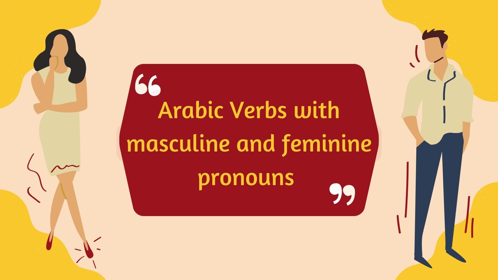Arabic Verbs with masculine and feminine pronouns